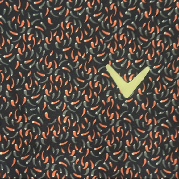 Callaway Golf Polo Shirt Mens Large All Over Print Peppers Opti Dri Stretch Navy - Picture 3 of 6